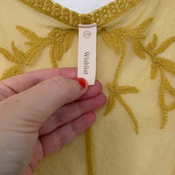 Mustard Lace Kimono - Picture 3 of 4